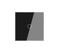 Touch Switch 1/2/3Gang 2 Way Light Switch No Neutral Wire Glass Panel Wall Switch Stair(Black 3 Gang)