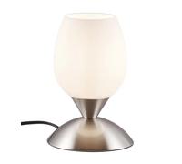 Touch Table Light Silver Cup II Matt Nickel Opal White Shade Trio R59441007