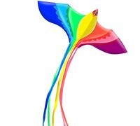 Touch the sky Colorful Phoenix Kite for Kids and Adults, Easy to Fly, Exquisite Fabrics and Unique Structure Design, Excellent Outdoor Games and Activity Toys, Suitable for Beginners. (59in x 23in)