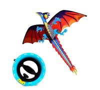 Touch the sky Huge Dragon Kite with 120 Meters Line Wheel for Adults, Easy to Fly, Exquisite Fabrics and Unique Structure Design, Excellent Outdoor Toys, Suitable for Beginners.