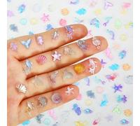 TOUCH TOP 200 Pcs Mini Resin Ocean Animals, Tiny Sea Animal Variety Figurines to Hide Miniature Plastic Fish Aquarium Decorations for DIY Crafts Fairy Garden Dollhouse Micro Landscaping Fish Tank