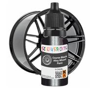 Touch Up Paint Alloy Wheel Scratch Repair Car Rim Repair Kit All In One Bottle (Course Black)
