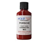 Touch Up Paint Compatible with PORSCHE CARMINE RED M3C RED 911 924 944 928 BOXTER S - 30ml Kit, Gloss Finish with Built-in Brush - Made with Helios Paint