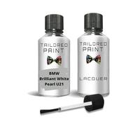 Touch Up Paint For BMW 2000-Present Brilliant White Pearl U21 Quality Stone Chip Scratch Repair (Touch Up Paint + Lacquer)