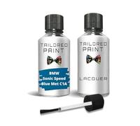 Touch Up Paint For BMW 2000-Present Sonic Speed Blue Met C1 A Quality Stone Chip Scratch Repair (Touch Up Paint + Lacquer)