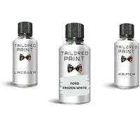 Touch Up Paint For Ford Puma 2019-Present Frozen White Solid LNSEWHA Quality Bottle Stone Chip Scratch Repair (Touch Up Paint, Lacquer + Primer)