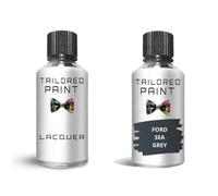 Touch Up Paint For Ford Ranger 2015-Present Sea Grey Metallic Quality Bottle Stone Chip Scratch Repair (Touch Up Paint + Lacquer)