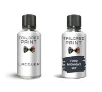 Touch Up Paint For Ford Transit Custom 2013-Present Midnight Sky Metallic B Quality Bottle Stone Chip Scratch Repair (Touch Up Paint + Lacquer)