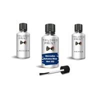 Touch Up Paint For Mercedes 2000-Present Bahama Blue Met 352 Quality Stone Chip Scratch Repair (Touch Up Paint, Lacquer + Primer)