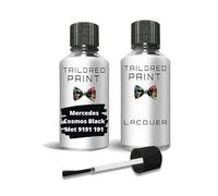 Touch Up Paint For Mercedes 2000-Present Cosmos Black Met 9191 191 Quality Stone Chip Scratch Repair (Touch Up Paint + Lacquer)