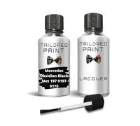 Touch Up Paint For Mercedes 2000-Present Obsidian Black Met 197 9197 9178 Quality Stone Chip Scratch Repair Obsidian Black Met 197 9197 9178 (Touch Up Paint + Lacquer)