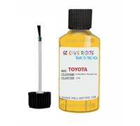 Touch Up Paint For Toyota Mr2 Super Bright Yellow 576 1994-2006 30Ml Bottle Brush Scratch Stone Chip Repair Pen