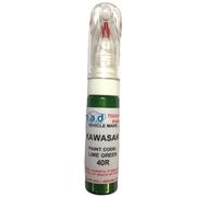 TOUCH UP PEN FOR KAWASAKI LIME GREEN 40R NEW BRUSH REPAIR PAINT CHIP SCRATCH (JUST PAINT)