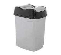 Touch Waste Bin with Lid, swing open & close Grey solid plastic Bin 25 Litre,15 Litre, 8 Litre (25L)
