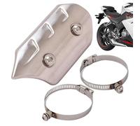 Touchable Motorcycle Exhaust Heat Shield Anti Hot Pipe Protector | For Outdoor Riding Commute Safety Travel Protection Maintenance Men Women, Universal Guard Metal Cover Stylish Exhaust Pipe S