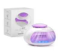 TOUCHBeauty Mini-Sized Nail Dryer with Fan and 3 LED Light for Regular Nail Polish Lamp AG-0889N