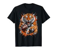 Touchdown American Football Game Day Thanksgiving Tiger Cool T-Shirt