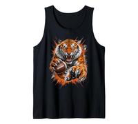 Touchdown American Football Game Day Thanksgiving Tiger Cool Tank Top
