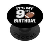 Touchdown Dance It's My 9th Birthday Sports Fan PopSockets Adhesive PopGrip