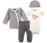 Touched by Nature Baby Boys' Organic Layette Set, Fox, Preemie