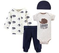 Touched by Nature Baby Boys' Organic Layette Set, Hedgehog, Preemie