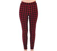 Touched by Nature Girls Organic Cotton Leggings, Buffalo Plaid Women, L