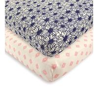 Touched by Nature Unisex Baby and Toddler Organic Cotton Crib Sheet, Daisy, One Size