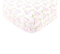 Touched by Nature Unisex Baby and Toddler Organic Cotton Crib Sheet, Flower, One Size