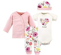Touched by Nature Unisex Baby Organic Cotton Preemie Layette Set - Pink - Preemie