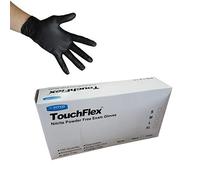 Touchflex N318D-50L N318D-50L disposable powder free gloves, nitrile, size L / 9, black, 100.piece