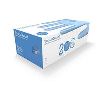 TouchGuard Blue Nitrile Disposable Gloves, Latex & Powder-Free, Box of 200, Small