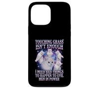 Touching Grass Isn’t Enough Cat Meme Protest Humor Case for iPhone 13 Pro Max