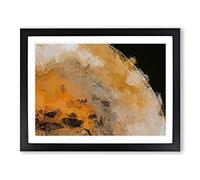 Touching Midnight In Abstract Modern Art Framed Print | A4 Black Framed Wall Art | Ready to Hang | Abstract Fantasy Picture | Living Room Bedroom Lounge Office