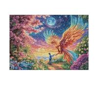 Touching Phoenix on Path 300 Piece Jigsaw Puzzle for Adults Happy Time Jigsaw Essential Parent Activity Family Game Vibrant Fun Ideal 300 PCS