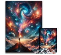 Touching The Cosmos 1000 Piece Jigsaw Jigsaw Puzzles for Adults Family Fun Activity Brain Challenge for Teenager 1000 PCS(38x26cm)