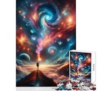 Touching The Cosmos Jigsaw Puzzle 1000 Piece for Teenagers Serene Peaceful Play Activity Peaceful Calm Stress Relief (38X26cm)