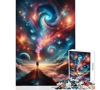 Touching The Cosmos Jigsaw Puzzles 1000 Pieces for Teenagers Boost Memory And Cognitive Function Calm Peaceful Leisure Activity (50X75cm)