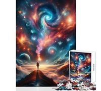Touching The Cosmos Puzzles for Teenagers 1000 Piece Support Memory Strength And Retention Gentle Calm Leisure Activity (38X52cm)