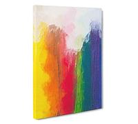 Touching The Rainbow Canvas Print | Gallery Wrapped 30mm Frame Wall Art | 30x20 inches | Ready to Hang | Abstract Rainbow Picture | Living Room Bedroom Lounge Office