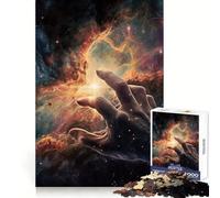 Touching The Space Jigsaw Puzzles 1000 Piece for Adults Brain Development Soothing Hobby Clean Join Fine Xmas Gift (50x75cm)