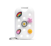 Touchland x Crocs Limited Edition Mist Case 1 Fl. OZ. Stylish Hand Sanitizer Spray Accessory with 5 JibbitzTM Charms and Keyring Cosmic White Colo
