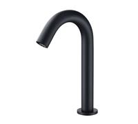 Touchless Automatic Infrared Faucet Black Swan Neck Mixer Tap for Bathroom Modern Hot & Cold Water Mixer Stylish Washbasin Design Smart Touch Control Convenient & Sleek