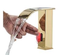 Touchless Automatic Sensor Bathroom Faucet - Modern Deck-Mounted Water Mixer Tap, Sleek Tall Design for Easy Installation in Sinks, Ideal for Contemporary Bathroom Upgrades
