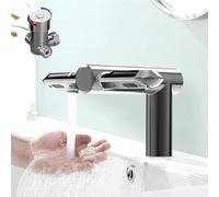 Touchless Automatic Sink Faucet with Integrated Hand Dryer, Fast 6-Second Drying for Commercial and Public Restrooms