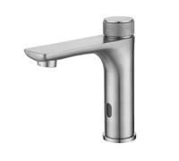 Touchless Bathroom Faucet, Automatic Sensor Tap, Stainless Steel Mixer, Hot & Cold Water, Modern Design, Easy Installation, Eco-Friendly, Sl inish for Home & Commercial Use