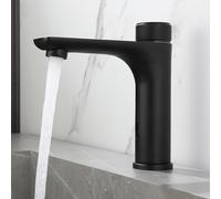 Touchless Bathroom Faucet Infrared Sensor Sink Tap Single Handle Automatic Water Mixer inless Steel Hot & Cold Water Modern Black h China Made
