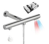 Touchless Bathroom Taps - Automatic Induction Sensor Faucet with Dryer & Hand Sanitizer, Wall Mounted Infrared Smart Tap for Easy Hygiene