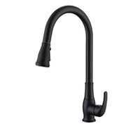 Touchless Kitchen Black Faucets with Pull Down Sprayer Stainless Steel Sink Single Handle Smart Faucet