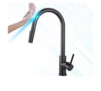 Touchless Kitchen Faucet Brushed Gold Finish 360° Swivel Smart Single Handle Sensor Tap Efficient Cleaning Modern Design for Contemporary Kitchens.