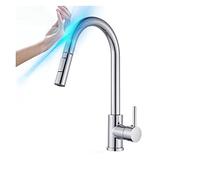 Touchless Kitchen Faucet Brushed Gold Finish 360° Swivel Smart Tap Single Handle Sensor Faucet for Effortless Cleaning and Modern Design